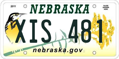 NE license plate XIS481