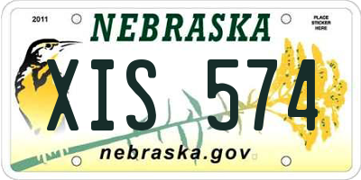 NE license plate XIS574