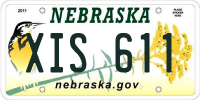NE license plate XIS611