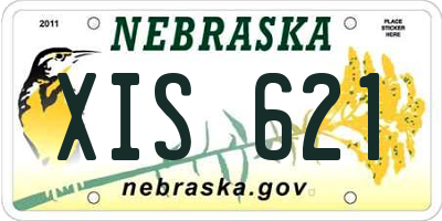NE license plate XIS621
