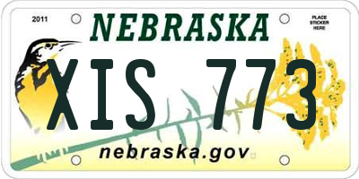 NE license plate XIS773