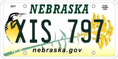 NE license plate XIS797