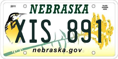 NE license plate XIS891