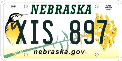 NE license plate XIS897