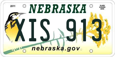 NE license plate XIS913