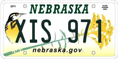 NE license plate XIS971