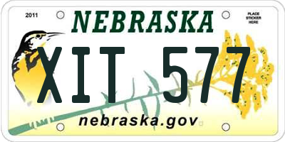NE license plate XIT577