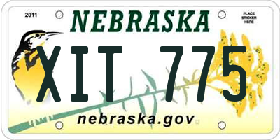 NE license plate XIT775