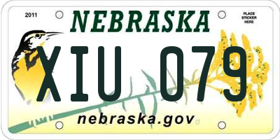 NE license plate XIU079