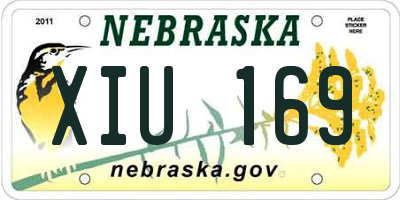 NE license plate XIU169