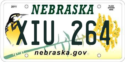 NE license plate XIU264