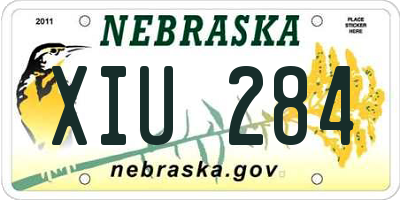 NE license plate XIU284