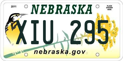 NE license plate XIU295