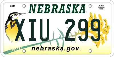 NE license plate XIU299