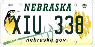 NE license plate XIU338