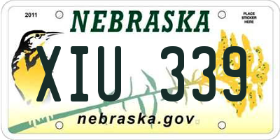 NE license plate XIU339