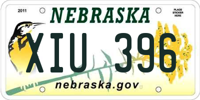 NE license plate XIU396