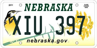 NE license plate XIU397