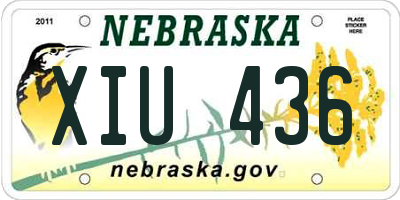 NE license plate XIU436