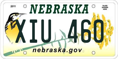 NE license plate XIU460