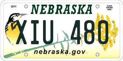 NE license plate XIU480