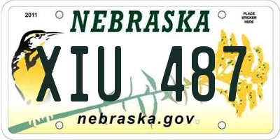 NE license plate XIU487