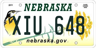 NE license plate XIU648