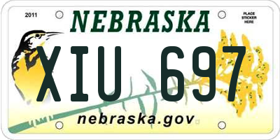 NE license plate XIU697