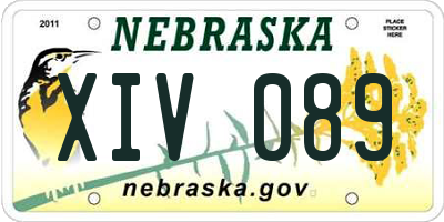 NE license plate XIV089