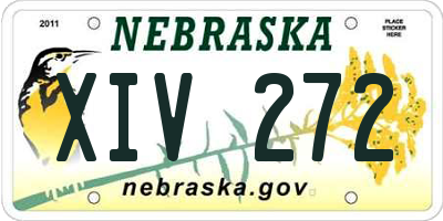 NE license plate XIV272