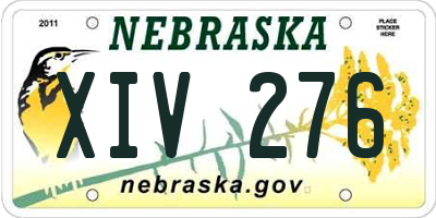 NE license plate XIV276