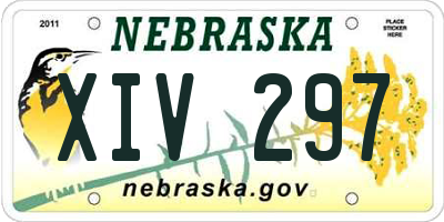 NE license plate XIV297