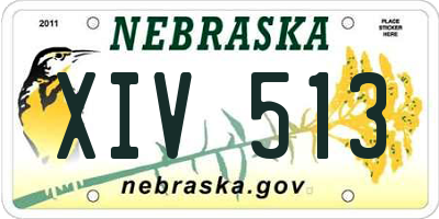 NE license plate XIV513