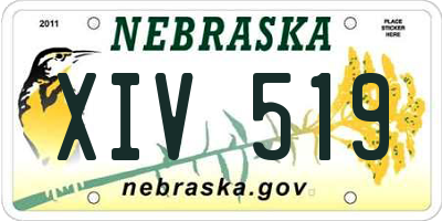 NE license plate XIV519