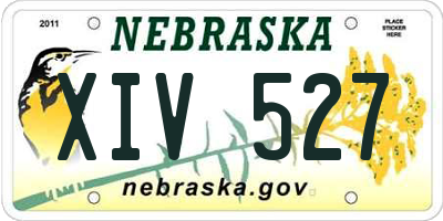 NE license plate XIV527