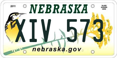 NE license plate XIV573
