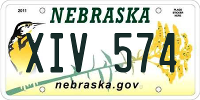 NE license plate XIV574