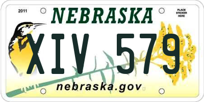 NE license plate XIV579
