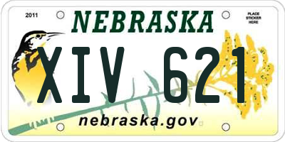 NE license plate XIV621
