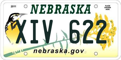 NE license plate XIV622