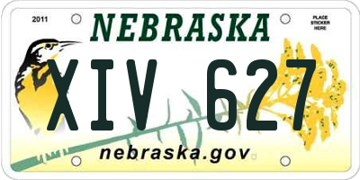NE license plate XIV627