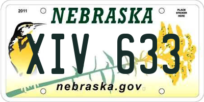 NE license plate XIV633