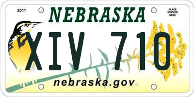 NE license plate XIV710