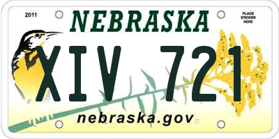NE license plate XIV721