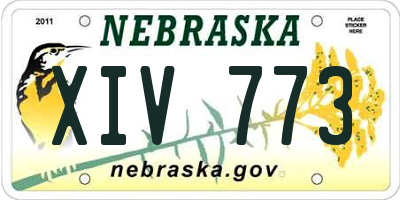 NE license plate XIV773