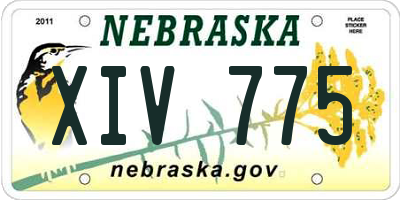 NE license plate XIV775