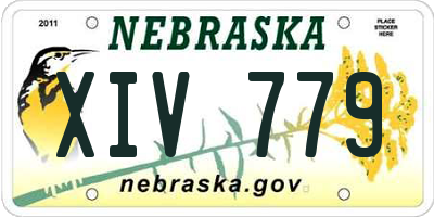 NE license plate XIV779