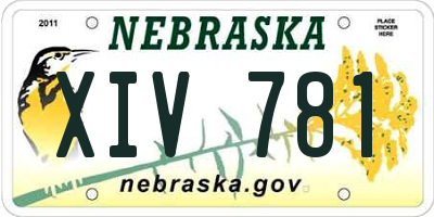 NE license plate XIV781