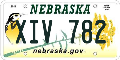 NE license plate XIV782