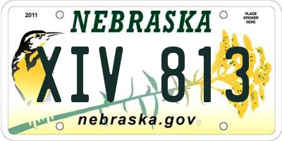NE license plate XIV813